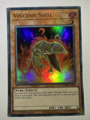 BLMR-EN053 Volcanic Shell Ultra Rare 1st Edition YuGiOh Card