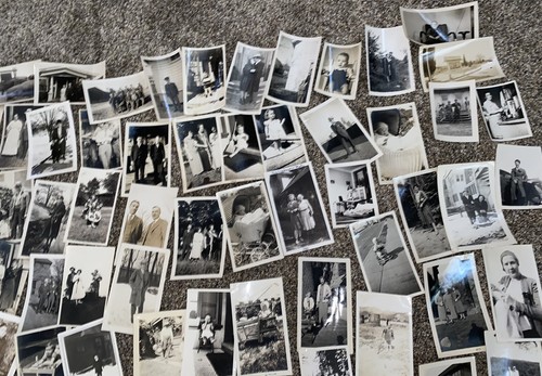 Large Lot 1930's-1940's Snapshot Photos 600 Great Lot USA Images!! - Picture 2 of 24