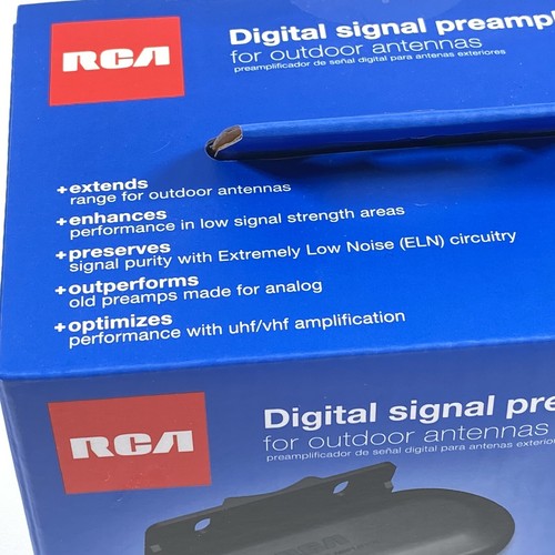 New RCA TVPRAMP12E Digital Signal Preamplifier for UHF/VHF Outdoor TV Antennas - Picture 6 of 8