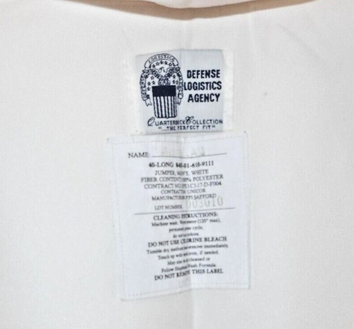 U.S. NAVY MEN'S WHITE DRESS CRACKERJACK JUMPER UNIFORM assorted Sizes - Picture 11 of 16