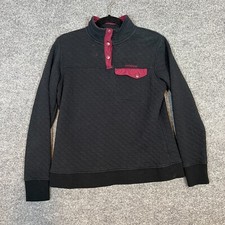 Spyder Sweater Womens Large Black Fitted Tsna...