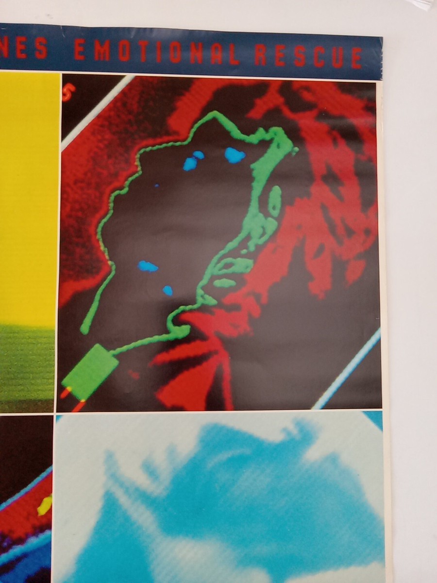 Vintage Rare The Rolling Stones Emotional Rescue Double Sided