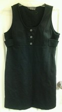 TO THE MAX Dress Women's Sz Large Sleeveless Black, Shift Classy Trendy NWOT