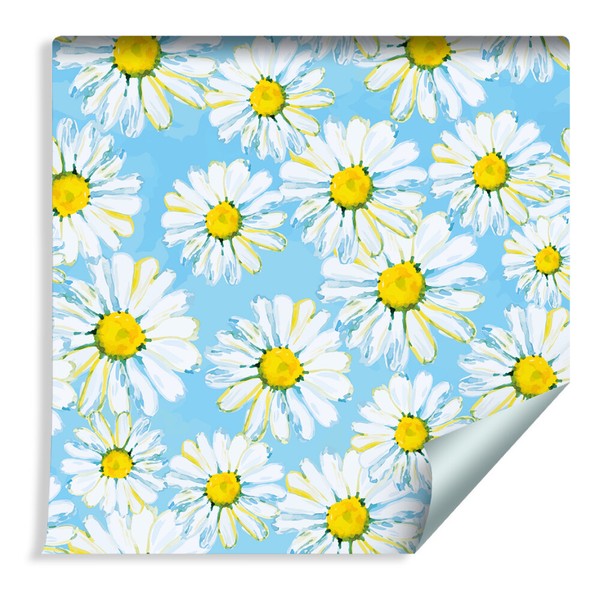 10M Vlies Tapete Rolle Aquarell GäNseblüMchen Blumen Natur Xxl 995-image