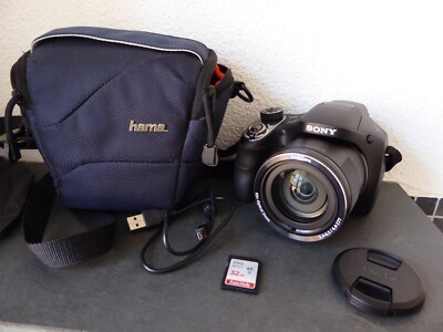 Sony DSC-H400 20.1MP - Full HD - Digitalkamera - 63x Superzoom + 32GB SD + Etui
