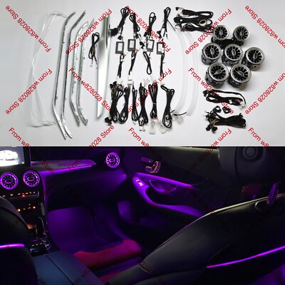 64 Farben Air Vent LED Umgebungslicht Co-Pilot Rücksitzlampe für W205 GLC X253