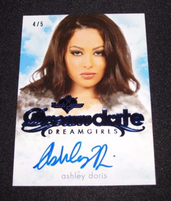 2017 Benchwarmer ASHLEY DORIS Dreamgirls #8 DREAM DATE Blue Foil Auto/5