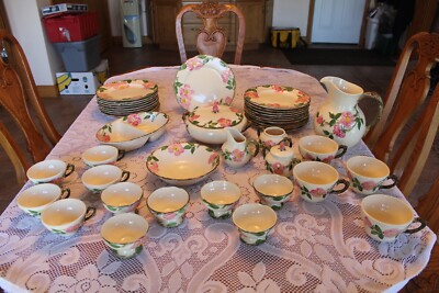 Franciscan Desert Rose Vintage Pottery Made In USA 43 Piece