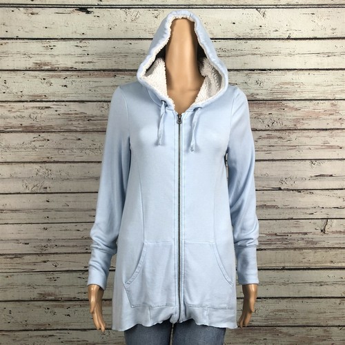 light blue sherpa hoodie