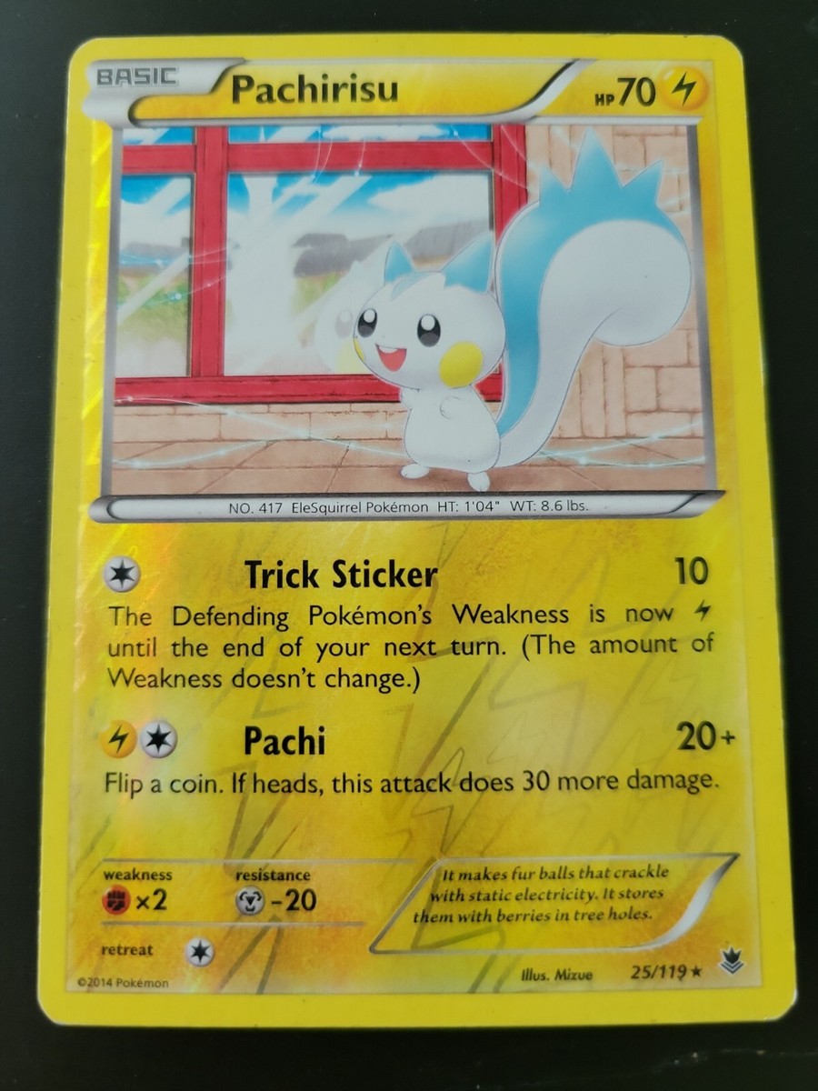 Pokemon TCG Card 2014 XY Phantom Forces - Pachirisu 25/119 Reverse