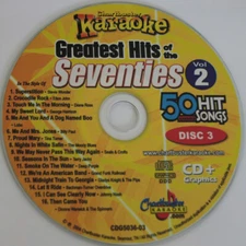 CHARTBUSTER Karaoke CDG 5036 The Seventies Hits Disc 3 Tina Turner,Stevie Wonder