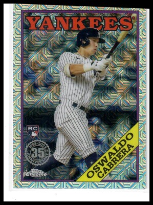 2023 Topps #T88C-61 Oswaldo Cabrera Chrome 88 Topps Yankees | eBay
