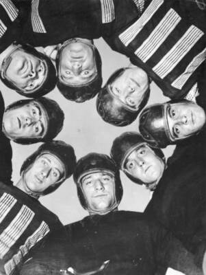 The Famous Eight Composing Fordham University Football Team Has Ju- 1933 Photo
