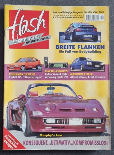 Opel Scene Flash Heft 58 Nr. 12/97 GT Convertible Cars Cabrio, Tigra, Kadett B - Afbeelding 1 van 18