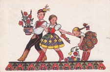 Postkarte - Ungarn / Familie in Tracht (36)