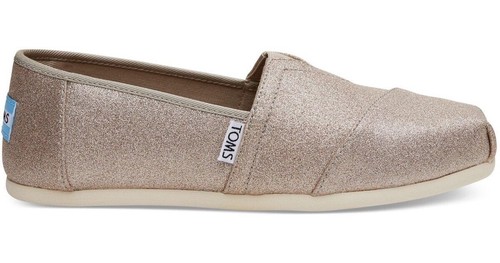 toms classic rose gold glimmer women's