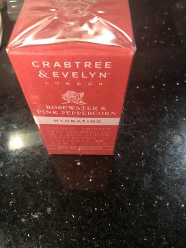 CRABTREE & EVELYN CLASSIC EVELYN ROSE EAU de TOILETTE BOX 1.7 Oz