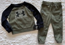 UNDER ARMOUR Baby Boy's Crew and Joggers Outfit, 2-Piece Set