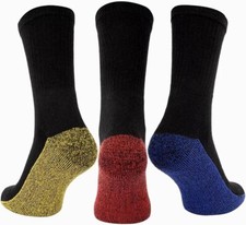 12 Pairs Mens Work Socks Workwear Reinforced Cushion Sole Boot Socks 6-11 Size