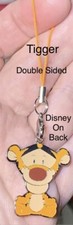 Silver Disney Tigger Double Sided Charm Keychain Purse,  Zipper Pull Attachment
