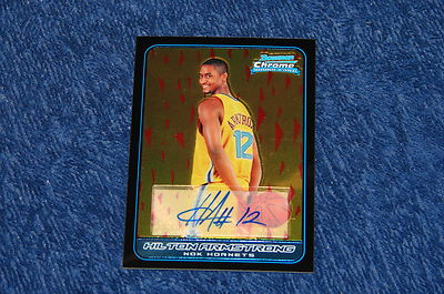 HILTON ARMSTRONG HORNETS UCONN 2006-07 BOWMAN CHROME AUTO RC (WB315)