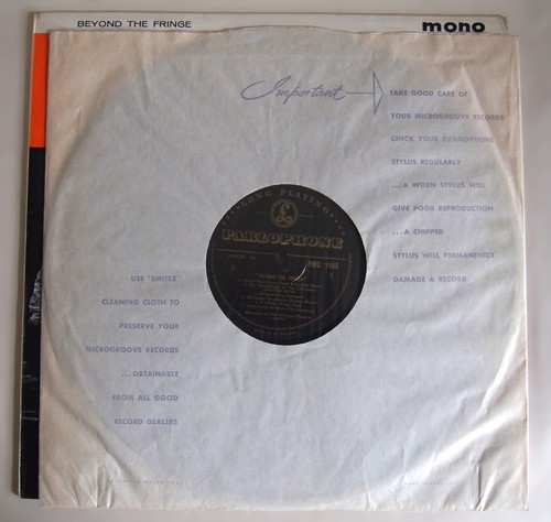 BEYOND THE FRINGE / ORIGINAL 1st PRESS PARLOPHONE BLACK & GOLD LABEL / 1961 EX - Imagen 3 de 5