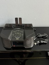 DOK CR34 Multi-Charging Dock Station Phone Tablet 6 Ports Clock Alarms Radio