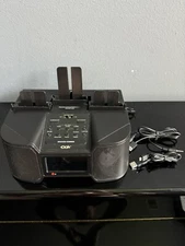 DOK CR34 Multi-Charging Dock Station Phone Tablet 6 Ports Clock Alarms Radio