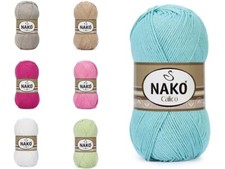 NAKO CALICO *neue Farben* Baumwollmischgarn Wolle weich 100g (Farbauswahl)