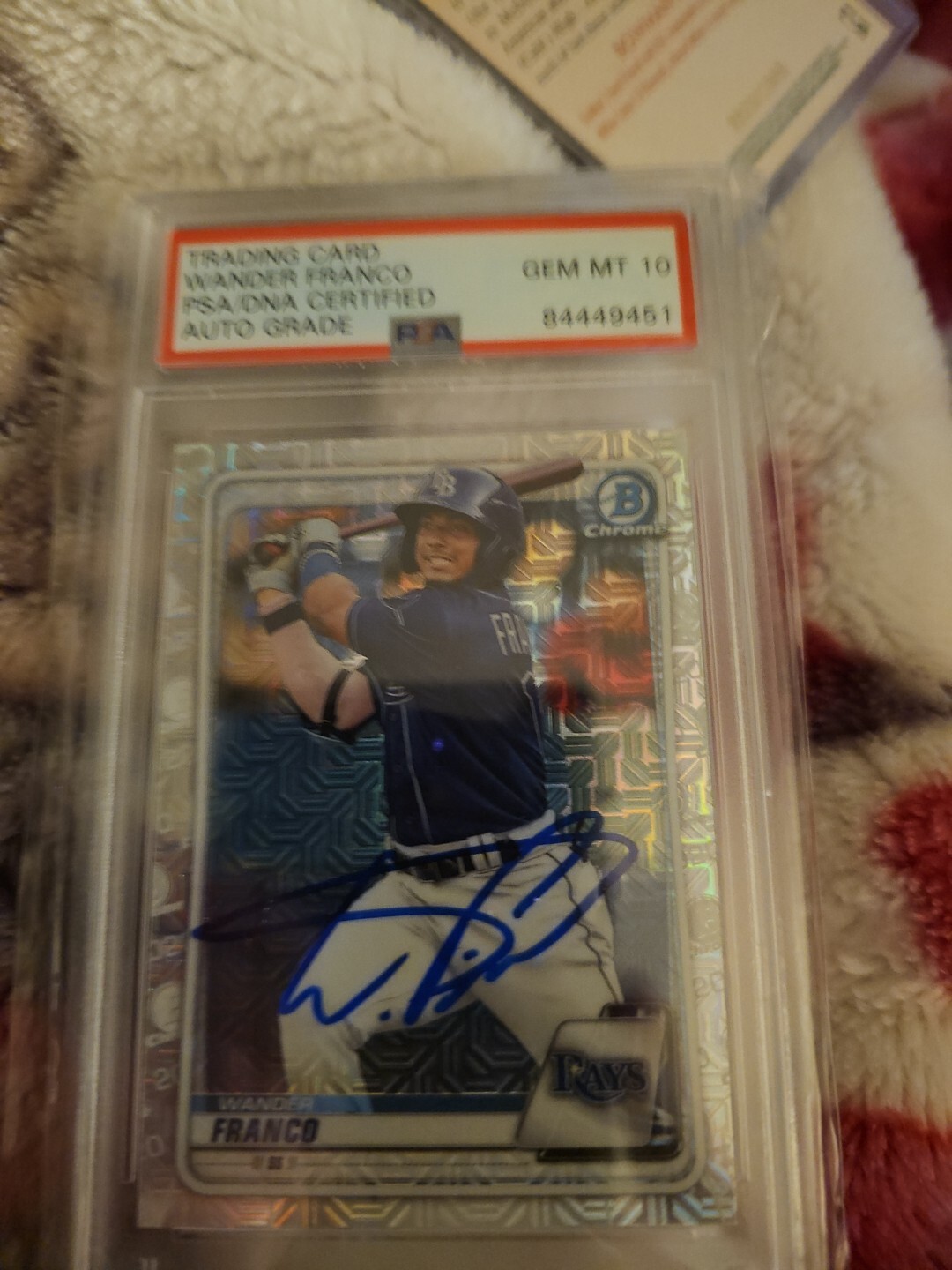 Wander Franco 1st bowman chrome auto psa 10 