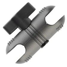 Bulletpoint 2.6 Aluminum Mounting Arm Dual 20mm Socket Connector Ends Black