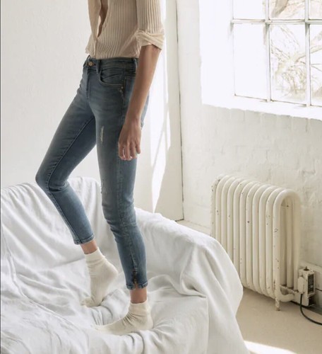 ZARA Women's Mid-rise Skinny Jeans(Mid 