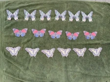 Pkg of 17 Butterfly Wallpaper Cutouts by Wallies/ Wall Decor/ crafts