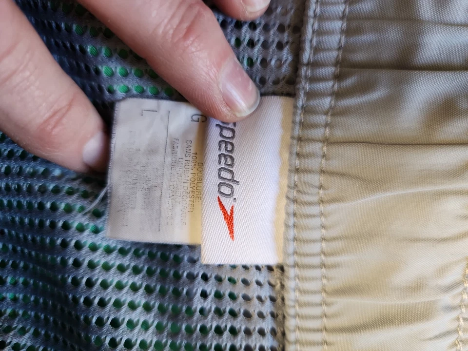 Pantalones Cortos de Natación Para Hombre Bañador Speedo Forrados Negro Verde Floral Hawaiano Aloha Grande L Foto 3 de 4