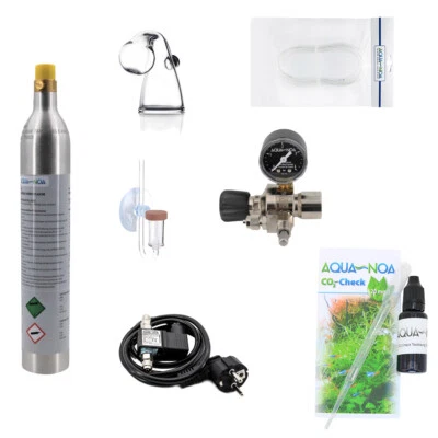 AQUASEPP Aquarium CO2 Anlage Komplett Set für Sodastream Zylinder mit Acryl Diffusor