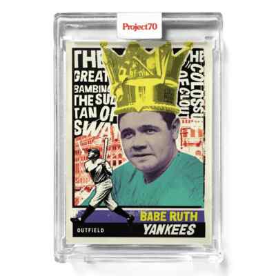 2021 Topps Project70  Card 580 Babe Ruth by New York Nico -Free Shipping!