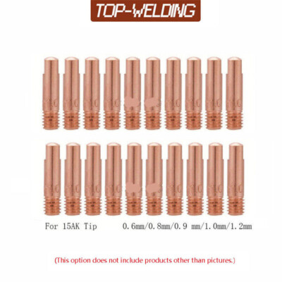 20/100pcs 15AK MB15 MAG MIG Torch Contact Tip M6x25mm For Binzel