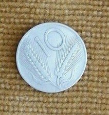 Moneta 10 lire del 1955 rara in buone condizioni 