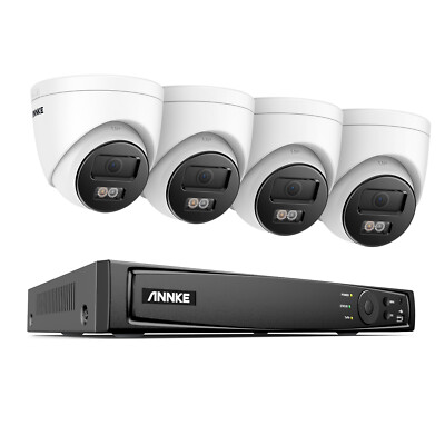 ANNKE 4K PoE Audio Security Camera System 8CH 12MP NVR AI Detection Color Night