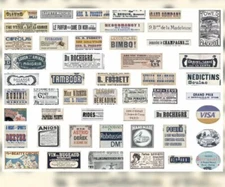 10pcs Vintage Ad Snippet Stickers Scrapbooking Journaling Diary