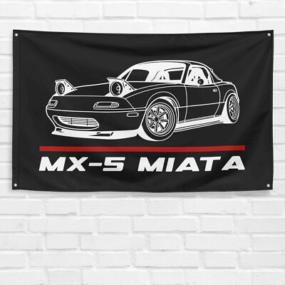 For Mazda MX-5 Miata Car Enthusiast 3x5 ft Flag Birthday Gift Banner