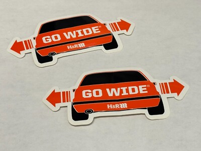 H And R Sticker H&R Decal Stickers - Orange (Set of 2) | eBay