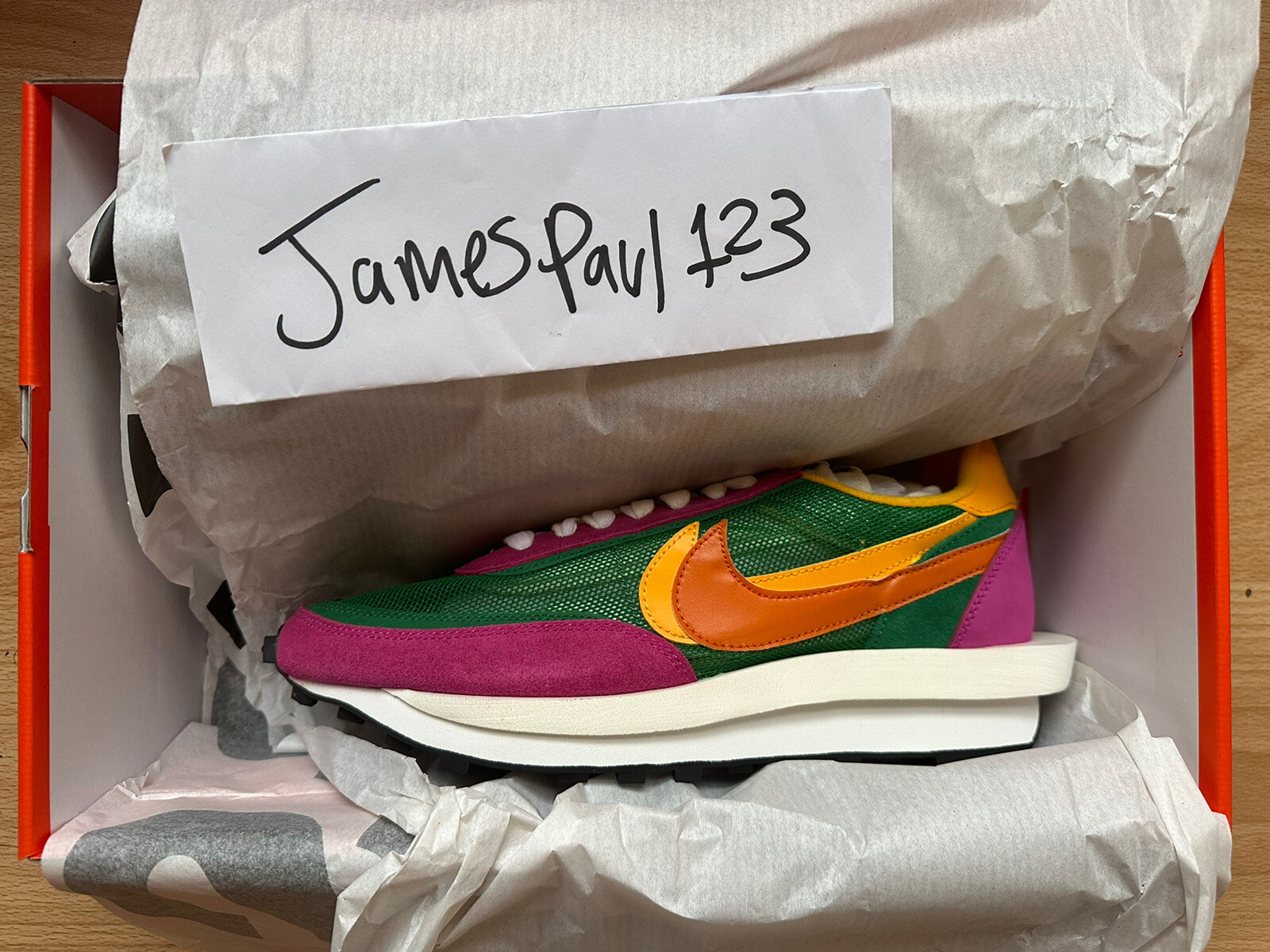 SACAI X NIKE Nike LD Waffle x Sacai ""Verde pino"" UK 10 US 11 EU 45