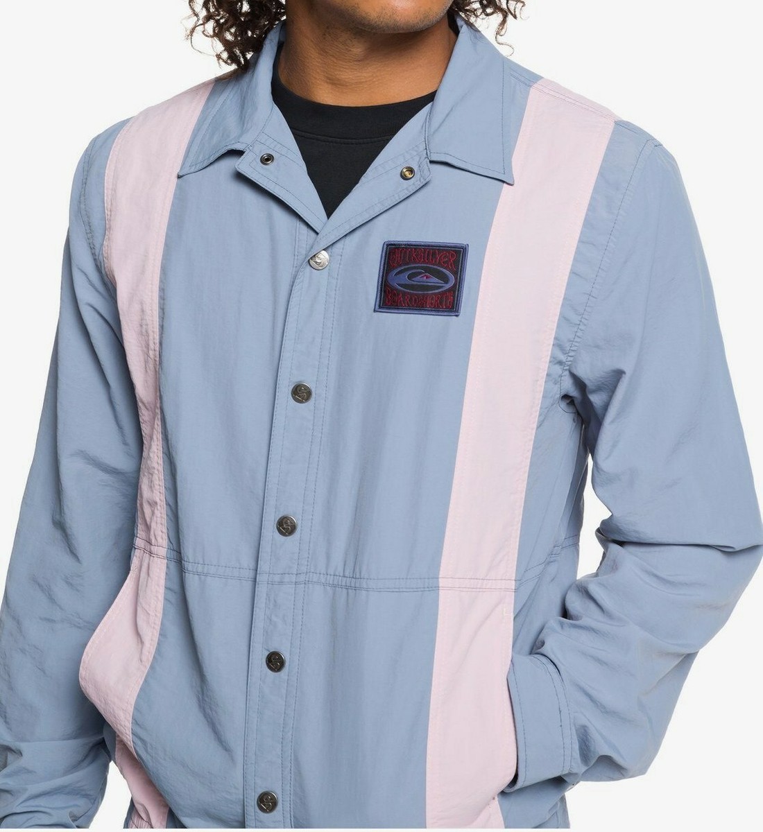 QUIKSILVER Men's OG NYLON Jacket - BKJ0 - Medium - NWT SUPER QUIKSILVER Men's OG NYLON Jacket - BKJ0 - Medium - NWT SUPER