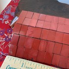Red Assorted Square Mosaic Tile Sheet on Mesh Backing, Approx. 7 in x 3 in — photo 8