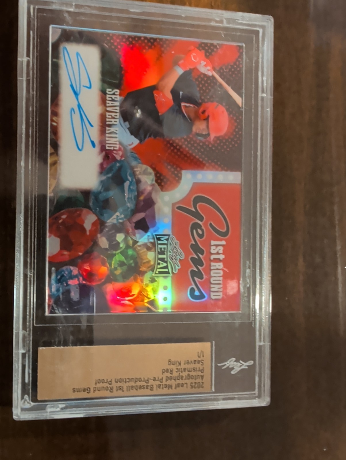 2025 Leaf Metal Baseball Seaver King Auto 1/1 Washington Nationals Proof