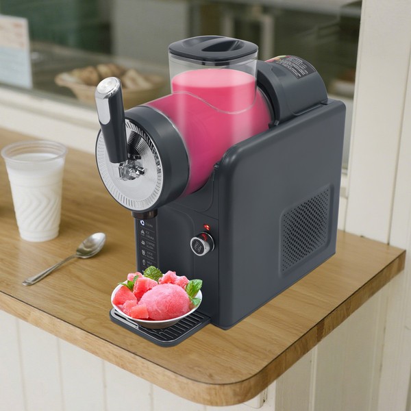 Máquina de bebidas congeladas, máquina Ince afeitada con función de autolimpieza gris