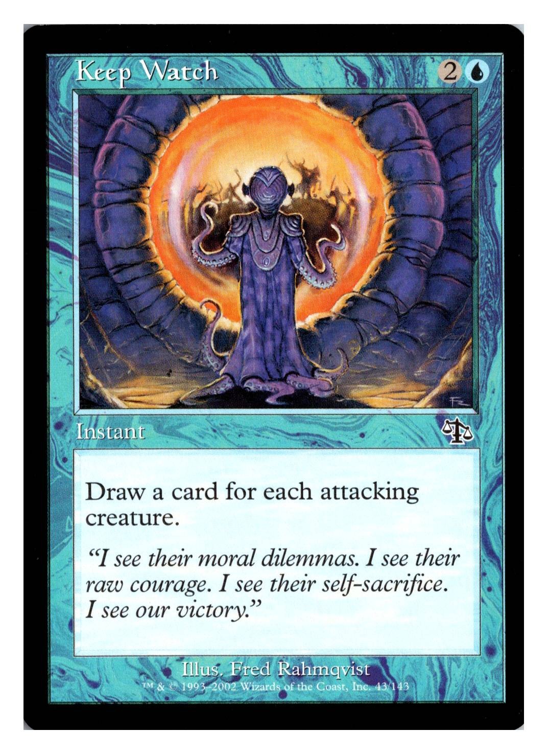 Magic MTG Keep Watch 43 C Judgment English Card Lightly Played