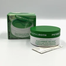 Peter Thomas Roth Cucumber De-Tox Hydra-Gel Eye Patches 60 Ct no seal