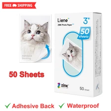 Liene Zink Photo Paper 2X3″ 50 Sheet,Premium Photo Printer Paper W/Adhesive Back